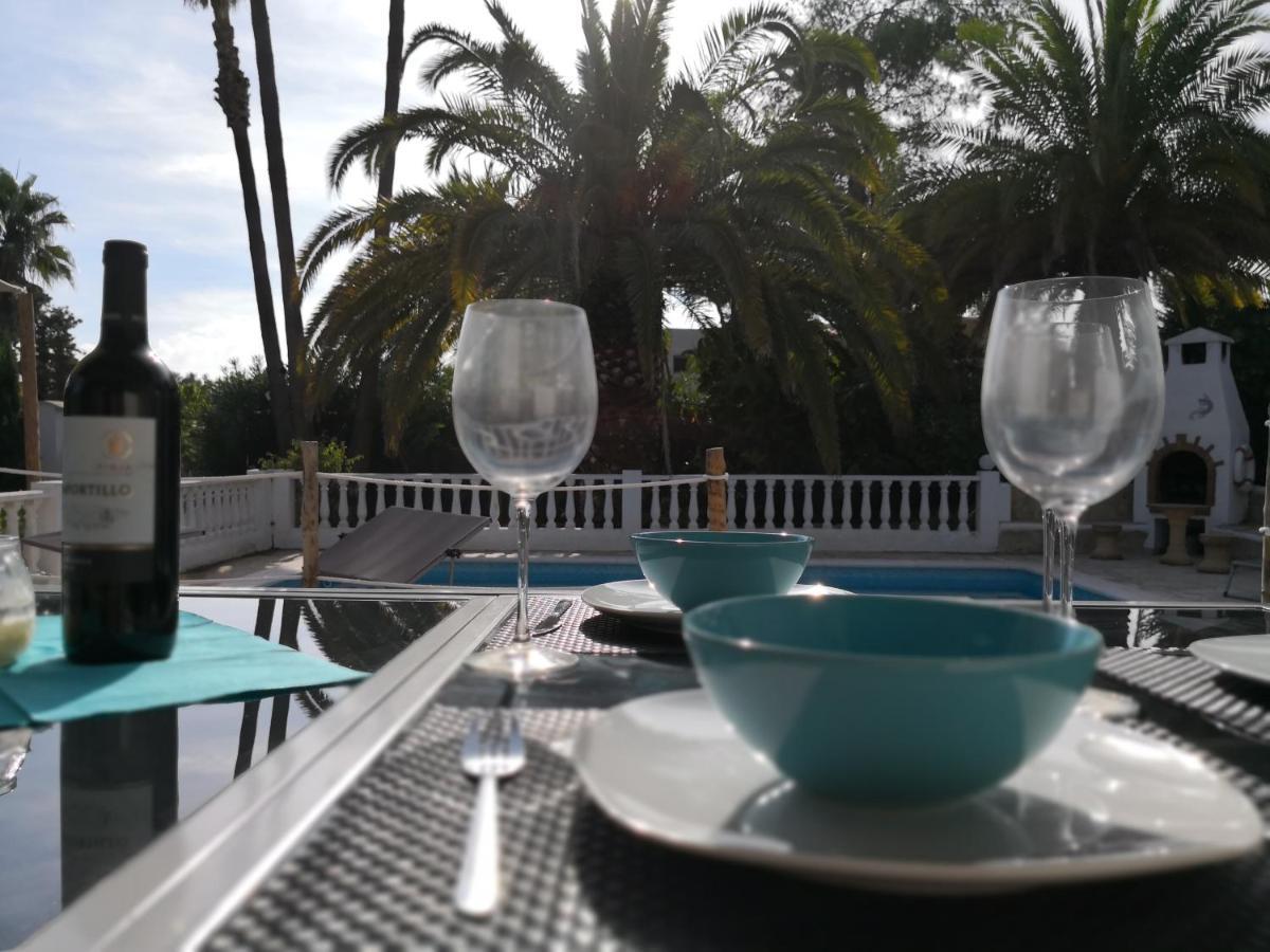 Private Villa Mit Eigenem Pool Unter Palmen Cala Llena Buitenkant foto